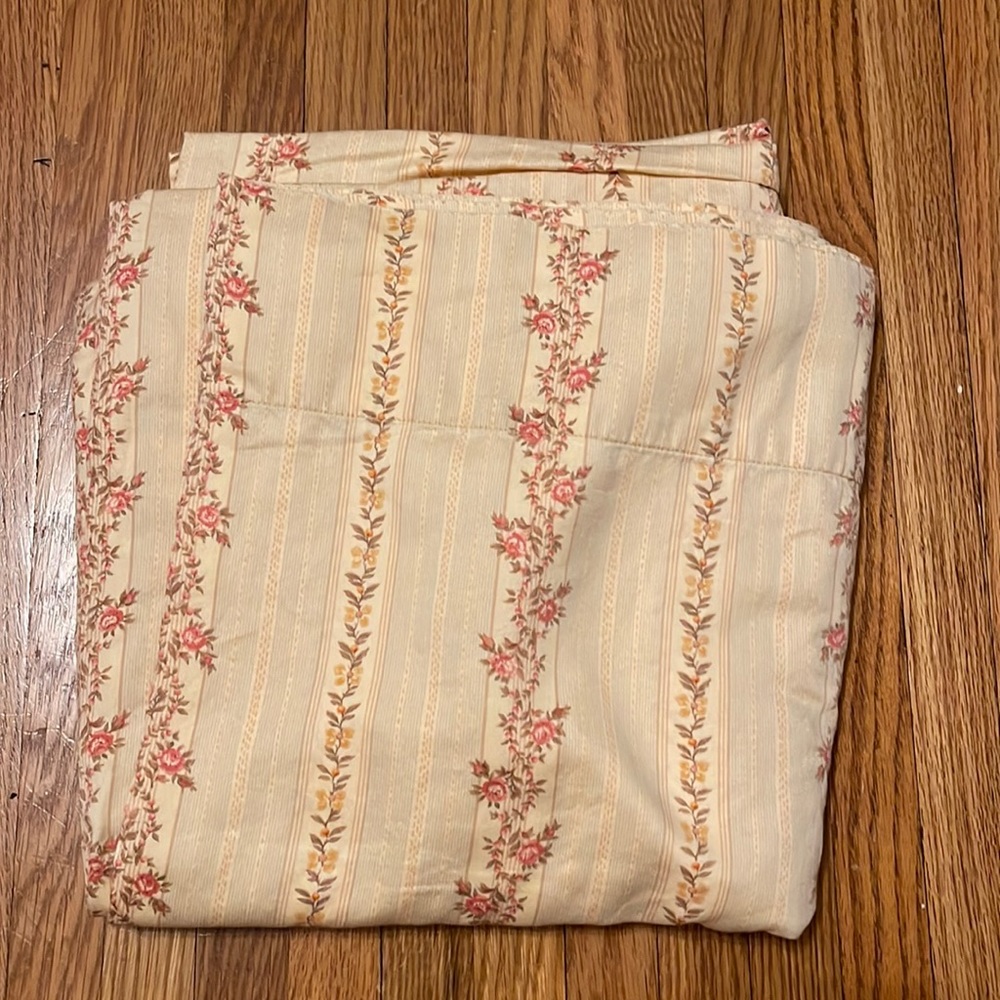 Chaps 500TC WELBOURNE English Country House Floral Striped flat Sheet
